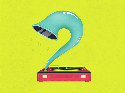 36 days of type | 2 |2016 36daysoftype illustration instrumets music numbers old two