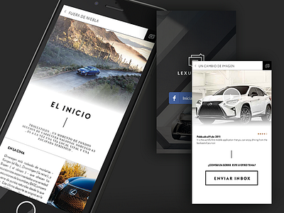 UI Lexus App magazine design app car costa rica lexus luxury magazine ui ux web design