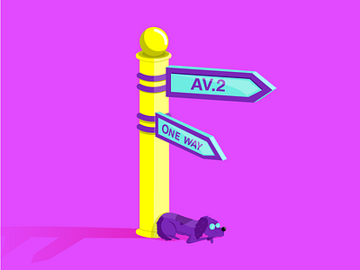 36 days of type 2015 | street avenue costa rica dog letters purple street