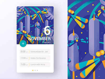 App Planner app costa rica dragonfly insects sketch ui ux