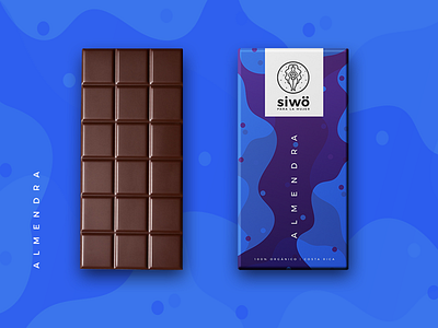 Siwö concept blue chocolate costa rica food illustration packaging universe woman