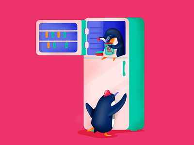 Penguins 36daysoftype animals cold costarica frozen icecream kitchen penguins