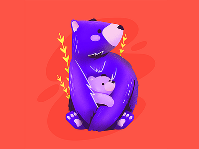 B - 36days 36 days of type animal baby bear costa rica cute illustration type