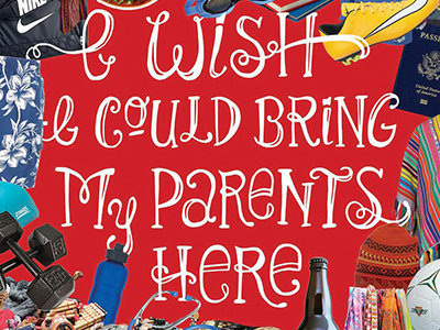I Wish I Could Bring My Parents Here design expressions hand lettering lettering type typography