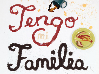 Tengo Mi Familia design expressions food type type food typography