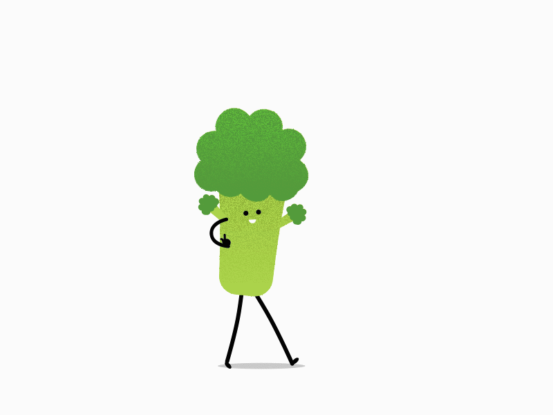 Little Broccoli 🥦 broccoli character green rigging rubberhose