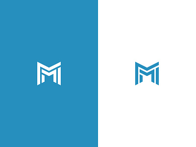 M branding identity logo m monogram