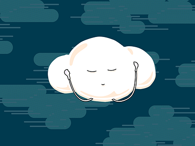 15 Podcasts that Inspire Creativity character cloud illustration podcast