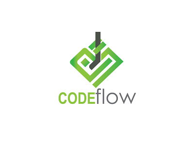 Logo CodeFlow branding design graphic design icon illustration logo minimal vector