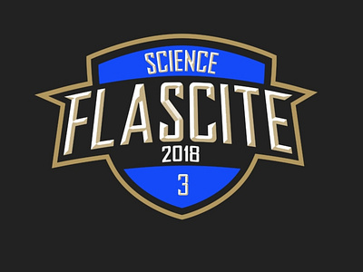 Emblem Logo Science 3 Flascite branding design graphic design logo vector