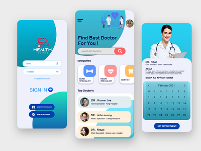 Medical App UI/UX design