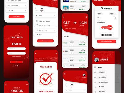 Travel App UI/UX design