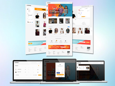 E-commerce web store UI design