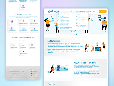 HR tool website UI design