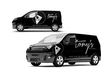 Tony's Pizza Van Wrap