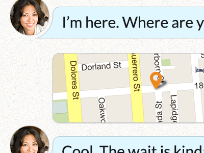 Location-Sharing coordination ios messaging productivity