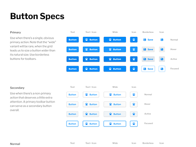New buttons for Heap's app buttons design system
