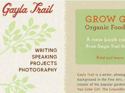 Gayla Trail Site archer author gardening north bergen plants portfolio silhouette vitrina website
