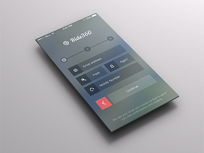 iOS7 Style Sign-Up Page app design flat ios 7 ios7 iphone iphone 5 login mobile sign up ui ux
