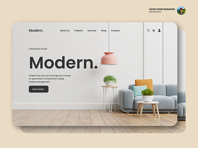 UI Design Furniture - Landing Page branding design furniture graphic design landingpage sofa ui uiux webdesign