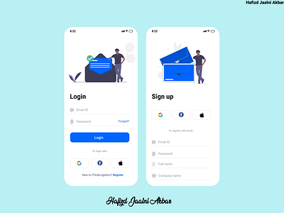 Login UI design ui