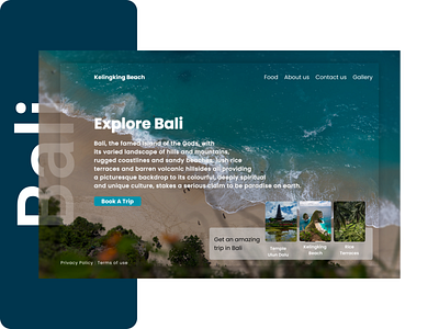 Explore Bali design web