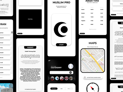UI - Muslim Pro app design ui