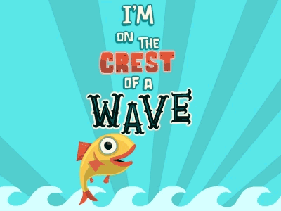 I'm on the Crest of a Wave animation flash