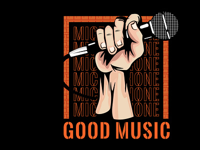 microphone good music  typography  design