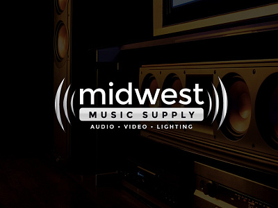 Midwest Music Supply logo design small business