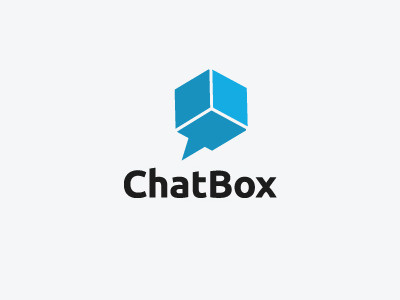 Chatbox logo chat finland logo minimalist software