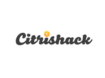 Citrishack Logo logo script smoothie