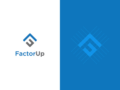 FactorUp logo branding design graphic design logo