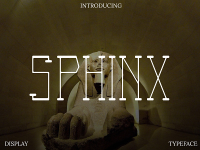 Sphinx Display Font display font font