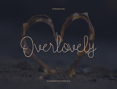 Overlovely Hand Written Font display font handwritten handwritten font lettering typeface