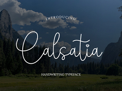 Calsatia Handwritten Font design display display font font handwritten handwritten font lettering typeface