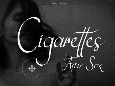 Cigarettes Modern Script Font