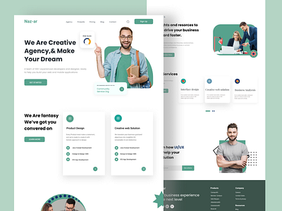 Agency landing page