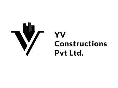 YV constructions logo design.