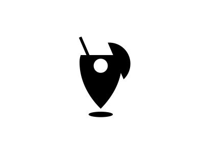 PinAcolada app cocktail icon logo logomark mark mobile party pin