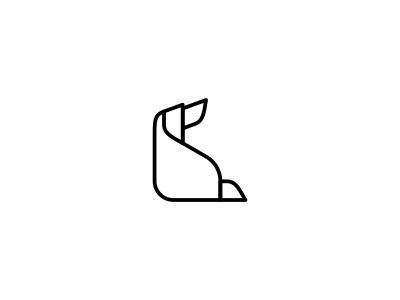 Dog Logomark 02 dog geometric golden ratio icon line logo logomark mark minimalist monoline symbol