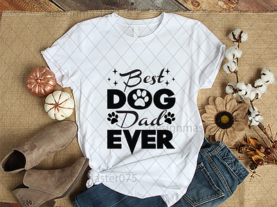 Best Dog dad ever best dog dad ever branding design fiverr gig graphic design icon illustration logo svg svg bundell svg cut file svg designe t shirt typography ui ux vector