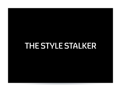 The Style Stalker branding design graphic design logo typography ui website