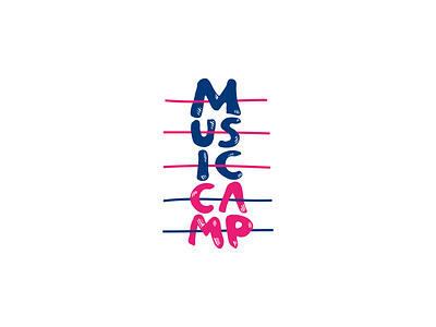 Music Camp branding design graphic design illustration logo typography