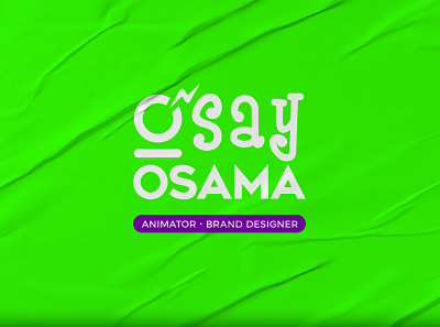 O say Osama 2d animation animation brand design branding branding design design graphic design illustration logo typography vector