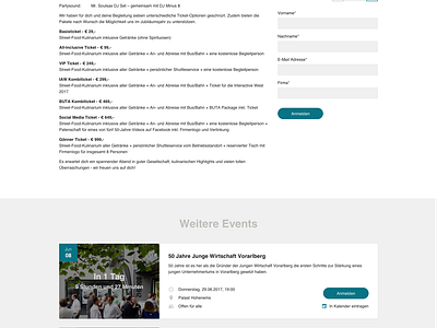 Events UI/UX design by Julian on Dribbble