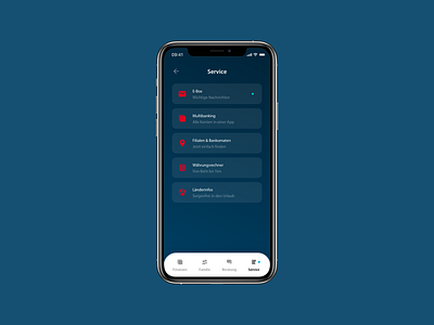 Banking Service Overview app bank bank app banking banking app cards dark ui finance finance app fintech fintech app ios material design mobile mobile ui overview product design services ui ux