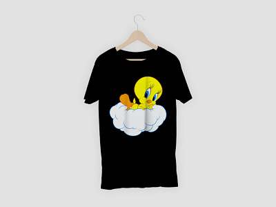 Tweety bird t shirt branding design illustration logo t shirt vector