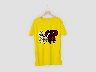 Cute dog t shirt branding design illustration logo t shirt vector