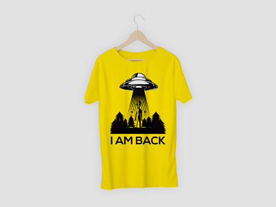 Alien space t shirt branding design illustration logo t shirt vector